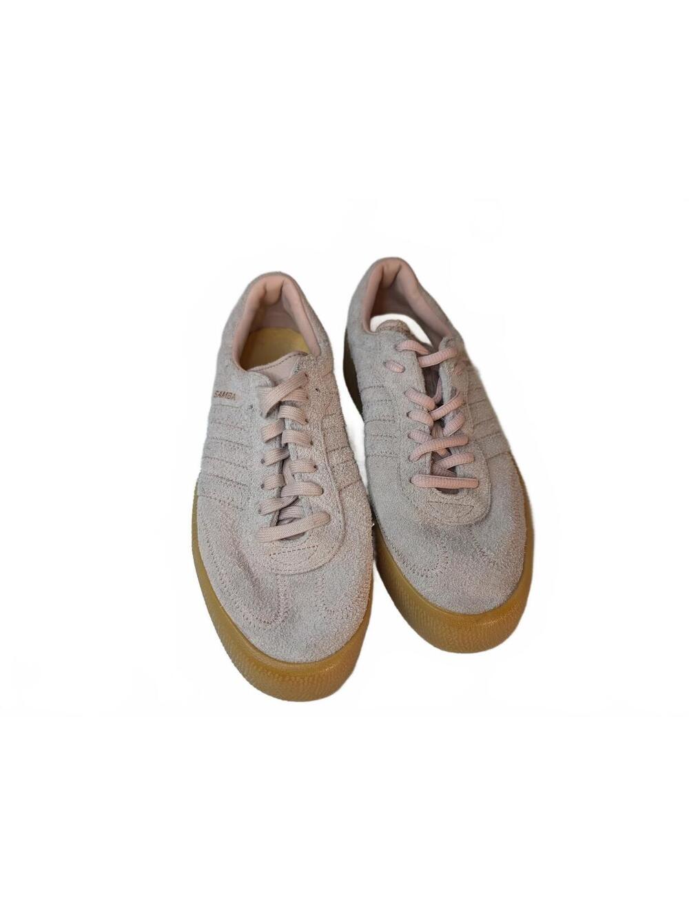 Adidas‎ Sambae Women's Platform Sneakers Ash Pearl Pink Gum Sole Size US 8 - Picture 2 of 7